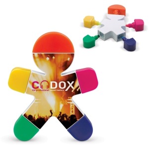 Surligneur avec logo bonhomme