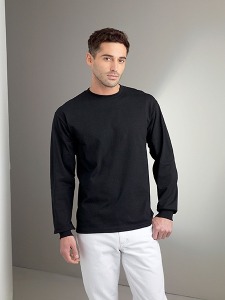 T-shirt publicitaire manches longues blanc Ultra Gildan