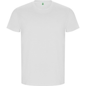 T-shirt tubulaire manches courtes en coton biologique GOLDEN (Blanc, Tailles enfants)