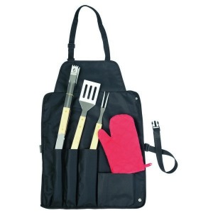 Tablier avec logo avec couverts de barbecue