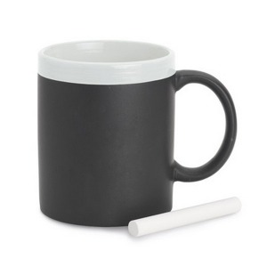 Mug ardoise avec logo en céramique 360ml