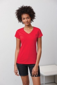 Tee-shirt femme col V Soft Style Gildan promotionnel