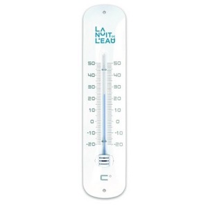 Thermometre personnalisable metal laque 30cm