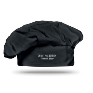 Toque publicitaire de chef en coton 130g/m²