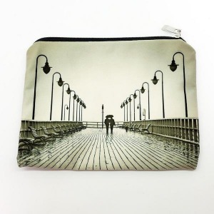 Trousse plate en velours - Format A5