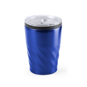 Verre en métal torsadé avec couvercle 350ml
