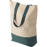 Sac shopping publicitaire apparence lin 31x37cm