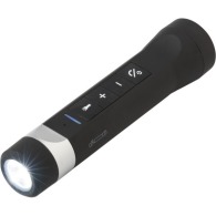 Torche personnalisable LED en ABS munie d'une enceinte et d'un chargeur