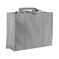 Shopper maxi avec soufflet en TNT 100 g/m2 cousu avec anses longues