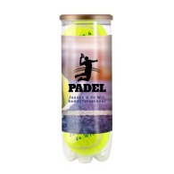 Boite de 3 balles de Padel avec logo - Logo sur balles et boîte