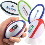 Ballon de rugby anti-stress bicolore/tricolore Ballon de rugby anti-stress bicolore/tricolore