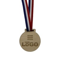 Médaille en bois - France - 70 mm Médaille en bois - France - 70 mm