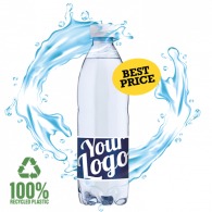 0,50L eau plate publicitaire avec VOTRE LOGO et avec un bouchon transparent