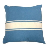 Coussin personnalisable de plage toile de fouta recyclée 40x40