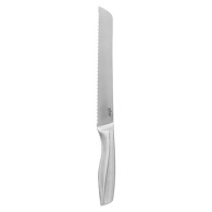 couteau à pain inox forge sp, argent