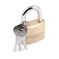 Cadenas garde laiton épais 60mm arc