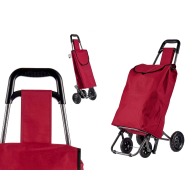 chariot de supermarché rouge
