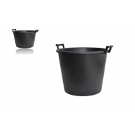 Seau rond avec poignées 70 litres noir