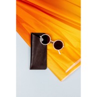 Etui à lunettes en cuir