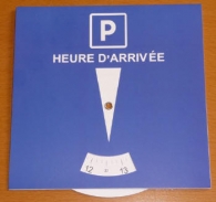 Disque de stationnement européen zone bleue picture