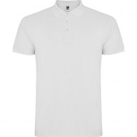 Polo publicitaire homme manches courtes STAR (Blanc, Tailles enfants)