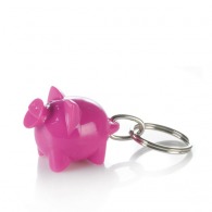 Porte-clés personnalisable cochon happy