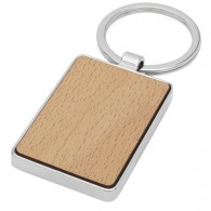 Porte-clés rectangulaire en bois de hêtre