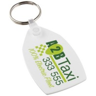 Porte-clés personnalisé recyclé rectangulaire