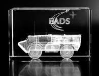Presse-papier en verre - rectangle picture