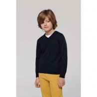 Pull personnalisable col v enfant - kariban