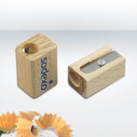 Simple taille-crayons personnalisable en bois certifié durable