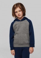 Sweat-shirt publicitaire capuche bicolore enfant - Proact