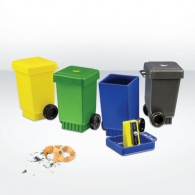 Wheelie Bin - taille-crayons recyclé
