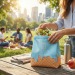 Lunch bag iso. RPET 230g, Nouveauté publicitaire