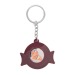 Porte-clés PVC souple + jeton métal cadeau d’entreprise