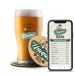 Sous-verre en bois avec puce NFC - gravure laser, sous-verre et sous-bock publicitaire