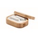 Écouteurs TWS étui en bambou - Jazz Bamboo, oreillette Bluetooth publicitaire