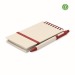 MITO SET - Carnet en carton de lait recyclé, carnet à spirales publicitaire