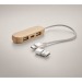 Hub USB 3 ports câble 2 en 1, Hub publicitaire