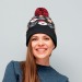 SHIMAS HAT - Bonnet à pompon tricoté, Bonnet publicitaire
