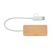 Hub USB 3 ports en bambou cadeau d’entreprise
