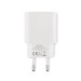 Chargeur USB 20W 2 ports, prise EU, chargeur mural publicitaire