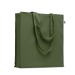 Grand sac shopping coloré en coton bio 220g/m², Sac shopping durable publicitaire