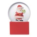 SANTO - Petite boule à neige en verre, boule de Noël publicitaire
