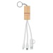 CLAUERC - Porte-clés support en bambou, Porte-téléphone portable et support, socle, base pour smartphone publicitaire