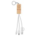 CLAUERC - Porte-clés support en bambou, Porte-téléphone portable et support, socle, base pour smartphone publicitaire