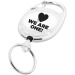 Porte-clés à boucle extensible Gerlos, Porte-badge publicitaire