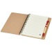 Carnet de notes recyclé avec stylo Priestly, carnet avec stylo publicitaire