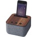 Miniature du produit Enceinte personnalisable Bluetooth® en tissu et bois 0