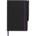 Carnet de notes M Noir Edge, carnet avec stylo publicitaire